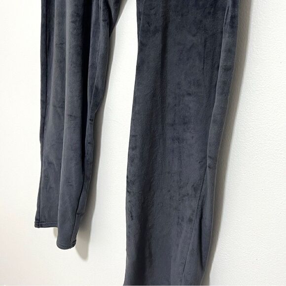 Natori Navy Velour Solid Pants L Lounge Casual Pockets Elastic Waist - Picture 4 of 10